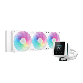 DeepCool Mystique 360 WH ARGB Procesador Sistema de refrigeraci  n l  quida todo en uno 12 cm Blanco 1 pieza s R-LX360-WHDSNMCP-G-1